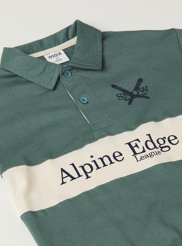 Boys Printed Polo T-shirt