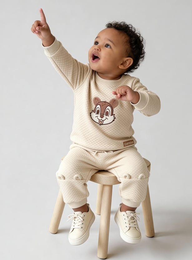 Boys Chip & Dale Quilted Joggers Set