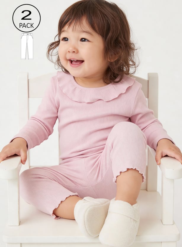 Girls Assorted Leggings - Pack of 2