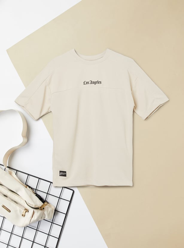 Boys Textured T-shirt