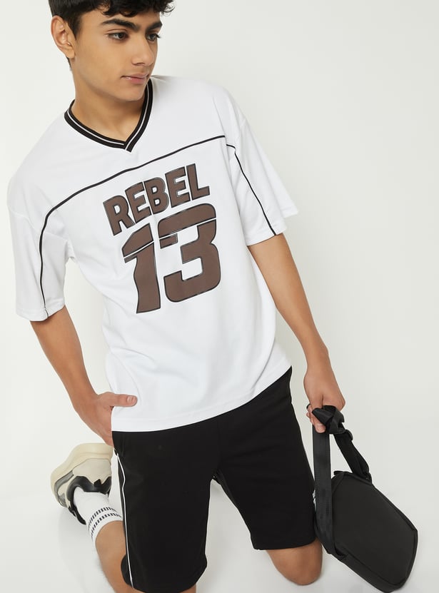 Boys Printed Shorts Set