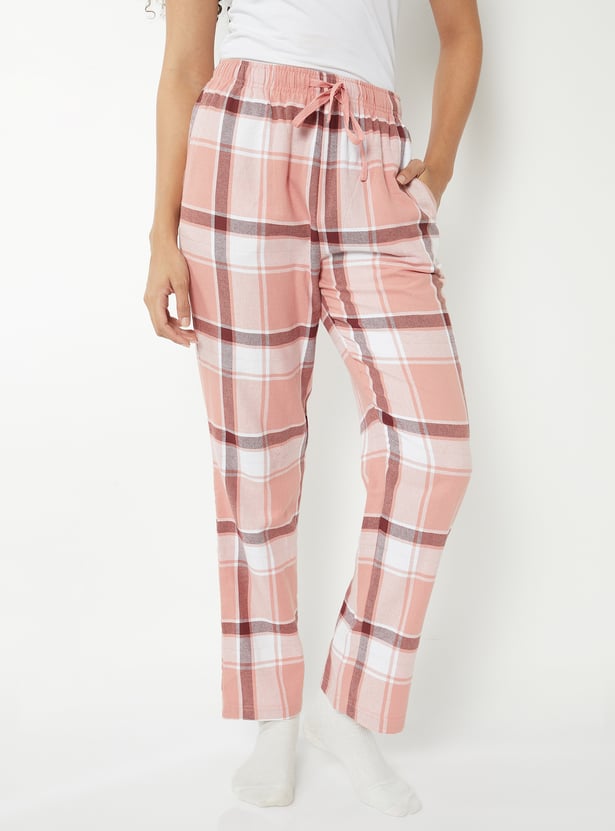 Women Checked Pyjamas