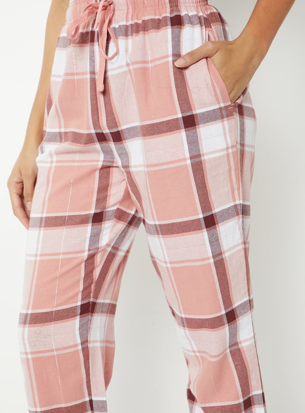 Women Checked Pyjamas