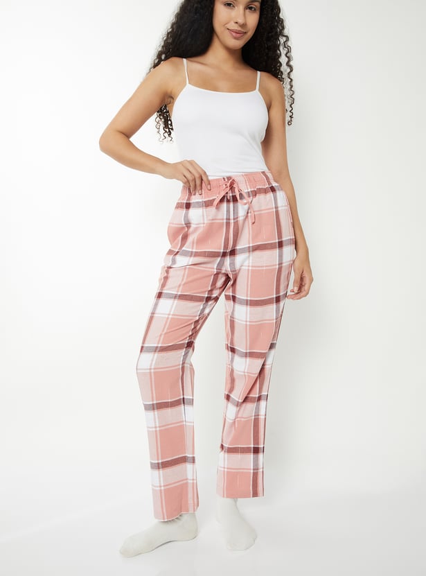 Women Checked Pyjamas