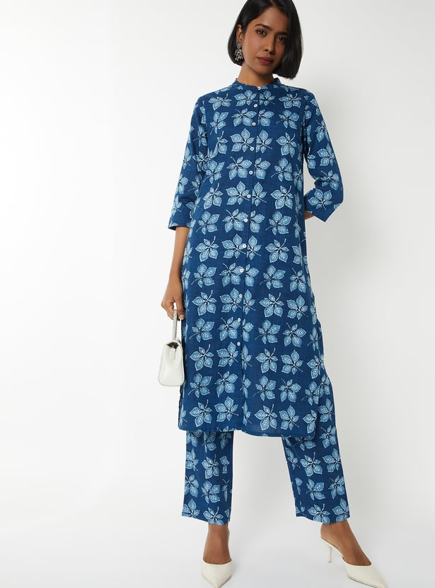 Women Printed Straight Kurta Set
