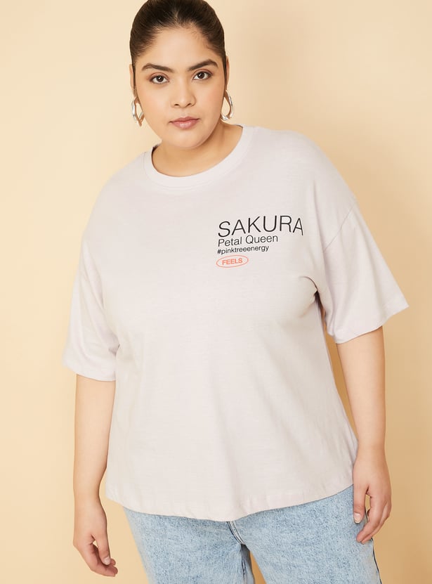 ALAYA F x URB_N Women Printed Oversized T-shirt