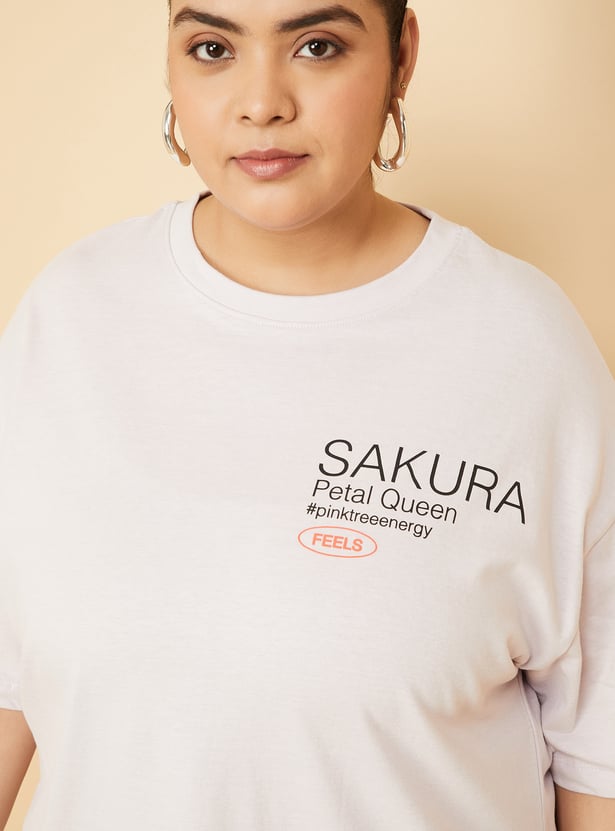 ALAYA F x URB_N Women Printed Oversized T-shirt
