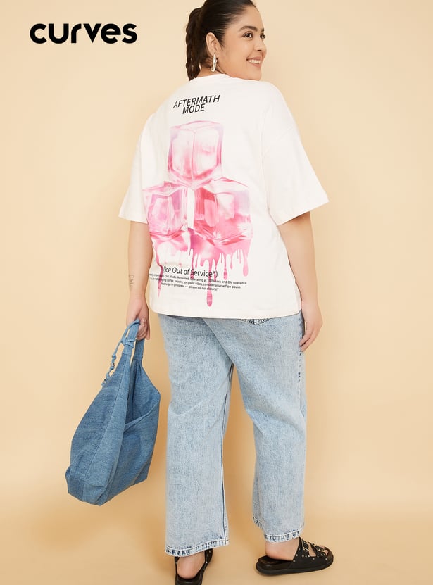 ALAYA F x URB_N Women Printed Oversized T-shirt
