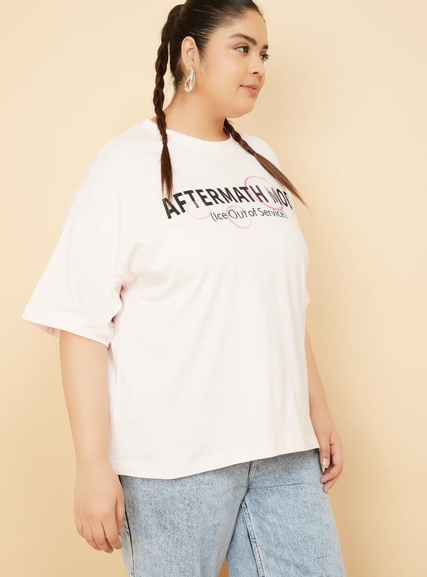 ALAYA F x URB_N Women Printed Oversized T-shirt