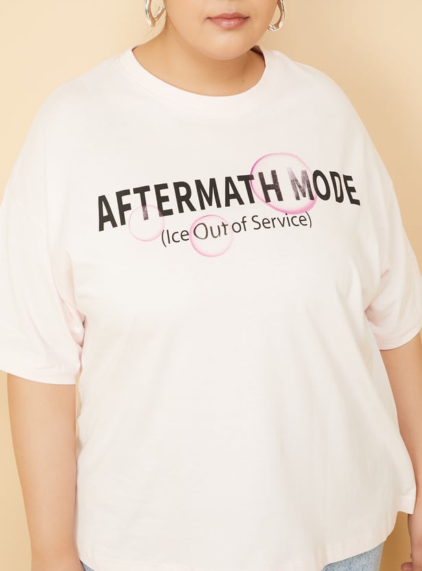ALAYA F x URB_N Women Printed Oversized T-shirt