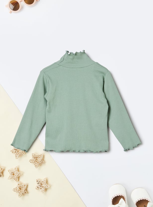 Girls Floral Print Dungaree with Top