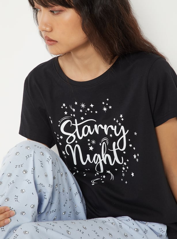 Women Printed PJ Set