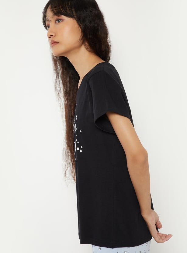 Women Printed PJ Set