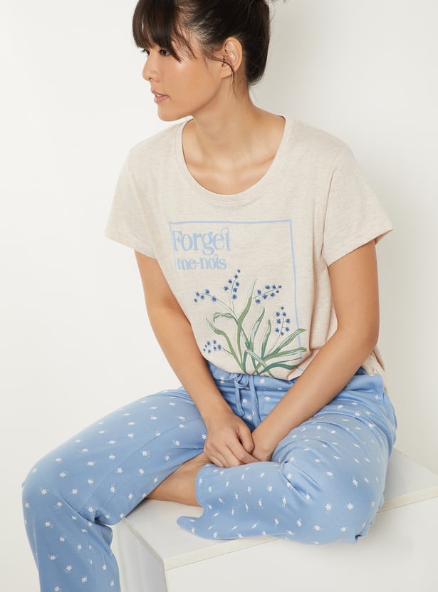 Women Printed PJ Set