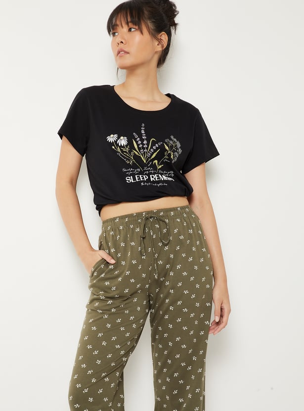 Women Printed PJ Set
