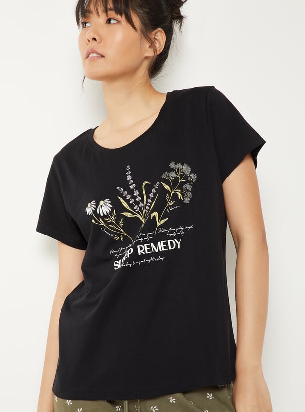 Women Printed PJ Set