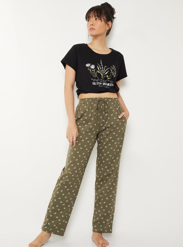 Women Printed PJ Set