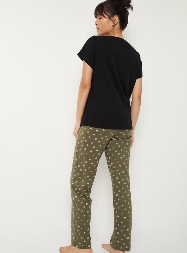 Women Printed PJ Set