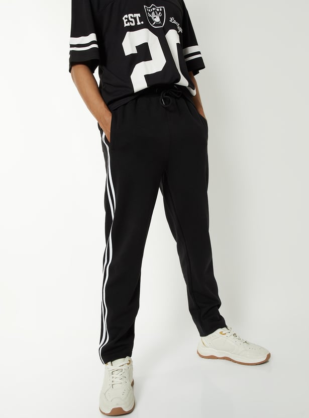 Men Side Stripes Track Pants