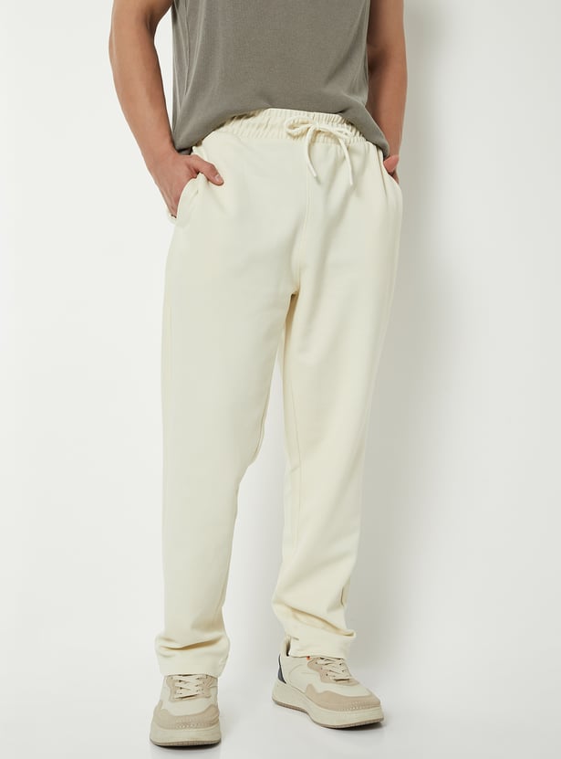 Men Solid Athleisure Track Pants