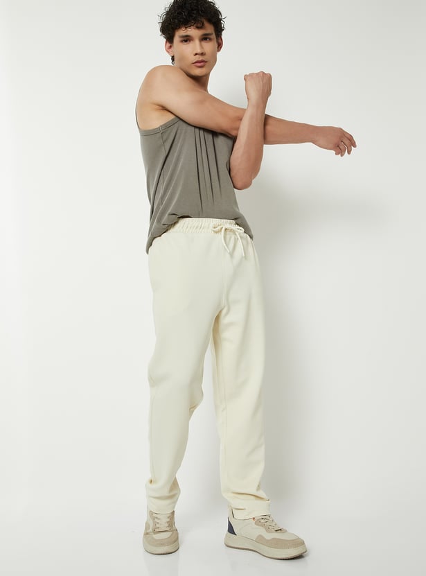 Men Solid Athleisure Track Pants