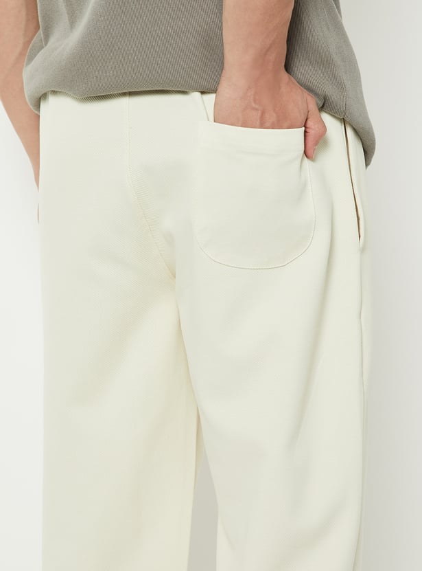 Men Solid Athleisure Track Pants