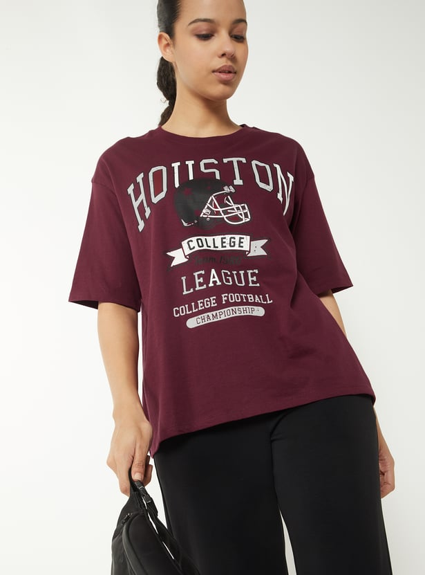 Women Printed Oversized T-shirt