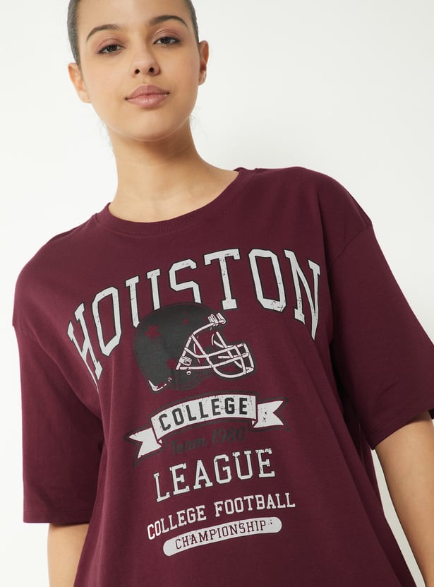 Women Printed Oversized T-shirt