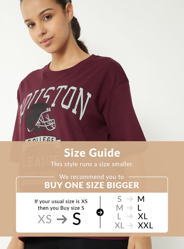 Women Printed Oversized T-shirt