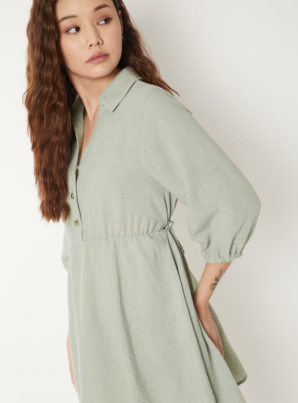 Women Solid A-line Dress