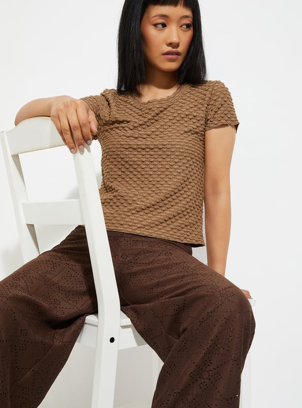 ALAYA F x URB_N Women Textured Top