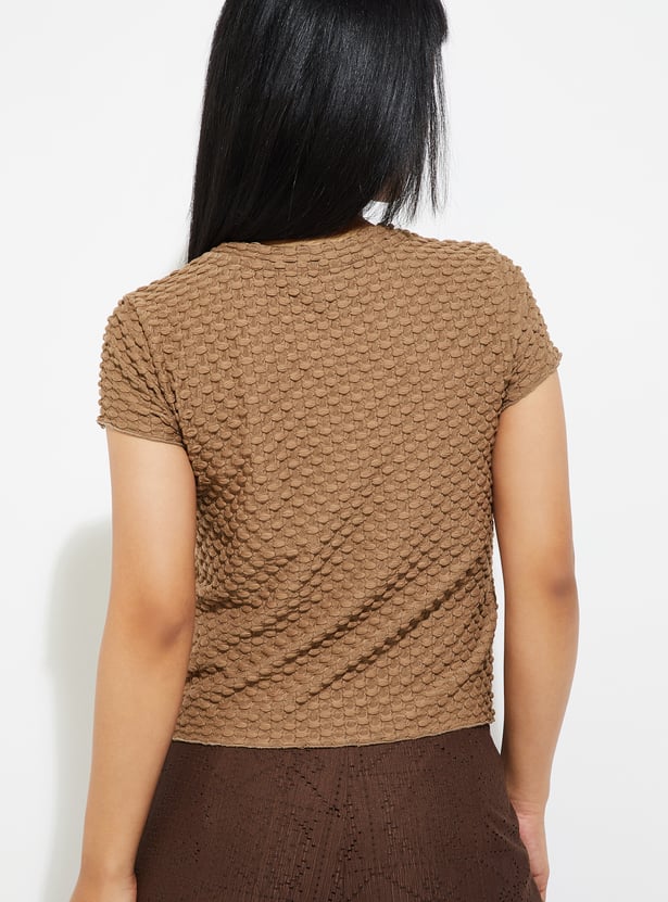 ALAYA F x URB_N Women Textured Top