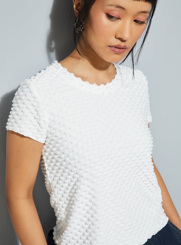 ALAYA F x URB_N Women Textured Top