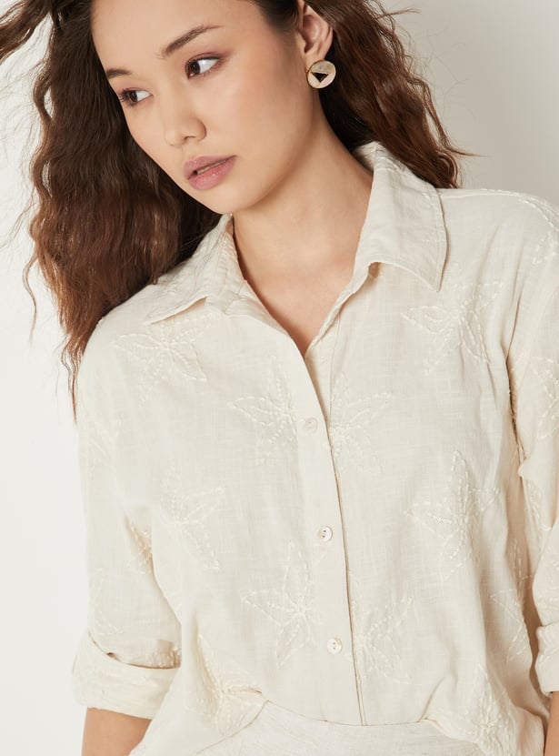 Women Embroidered Shirt