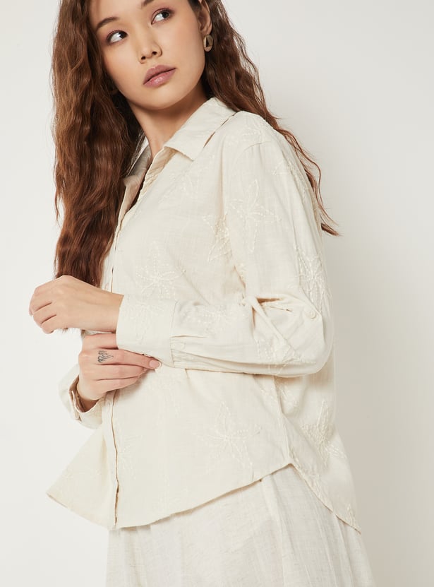 Women Embroidered Shirt