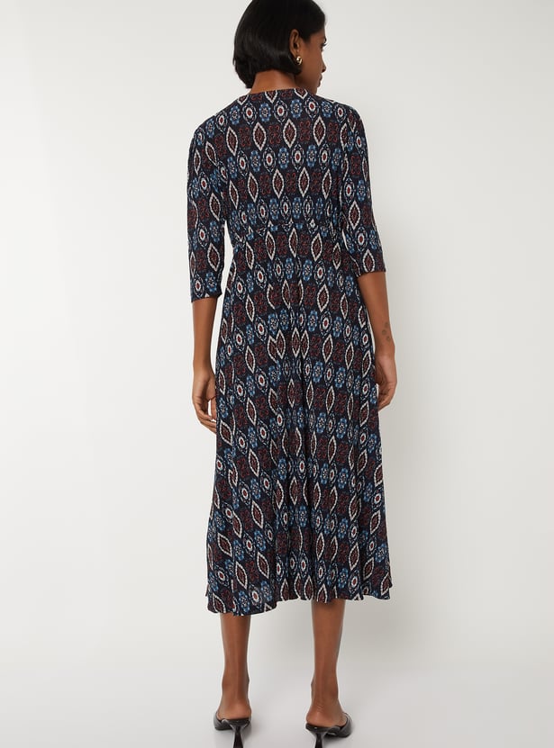 Women Printed A-line Dress
