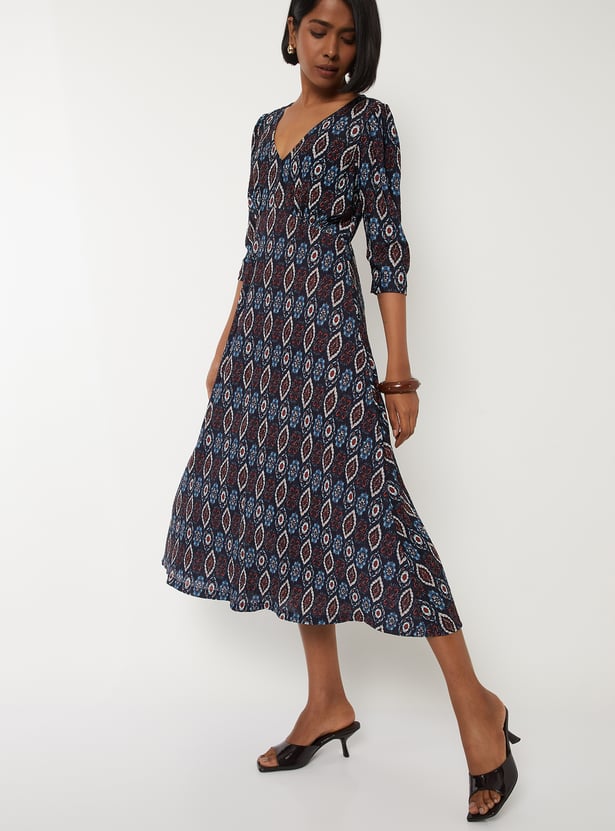 Women Printed A-line Dress