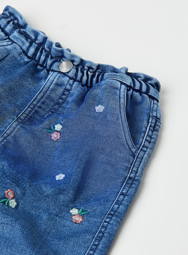 Girls Embroidered Jogger Jeans