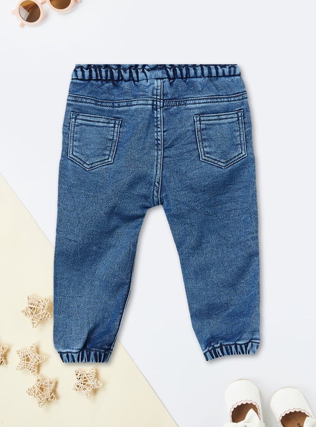 Girls Embroidered Jogger Jeans