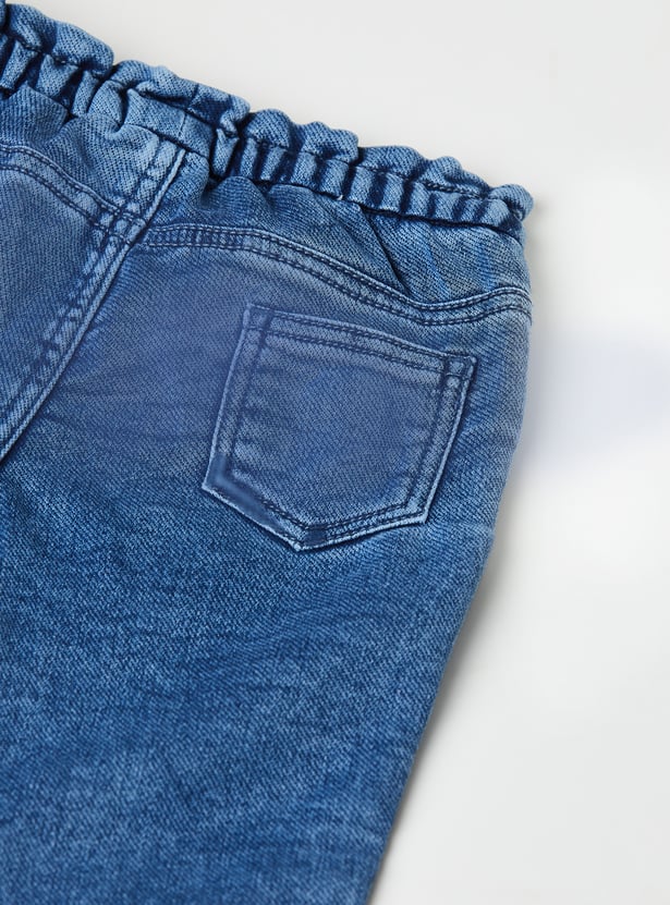 Girls Embroidered Jogger Jeans