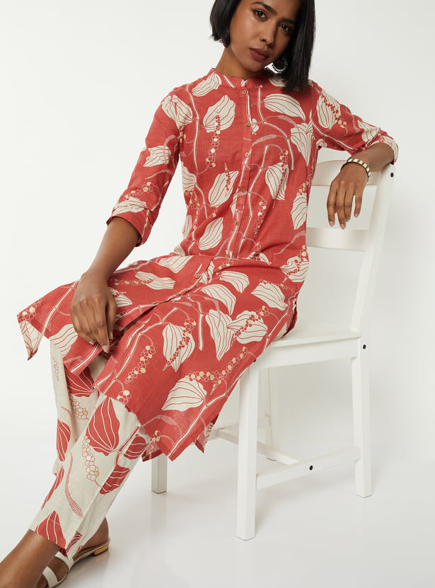 Women Printed Straight Kurta Set