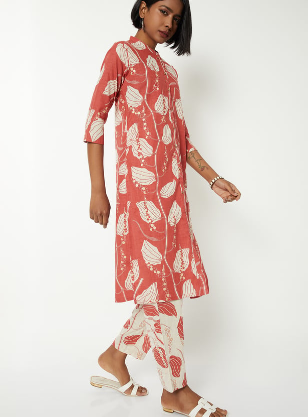 Women Printed Straight Kurta Set