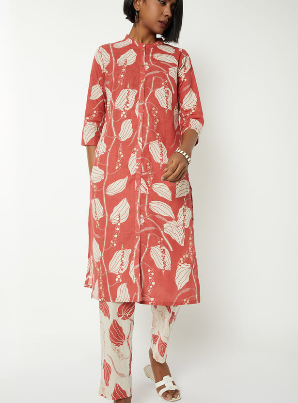 Women Printed Straight Kurta Set
