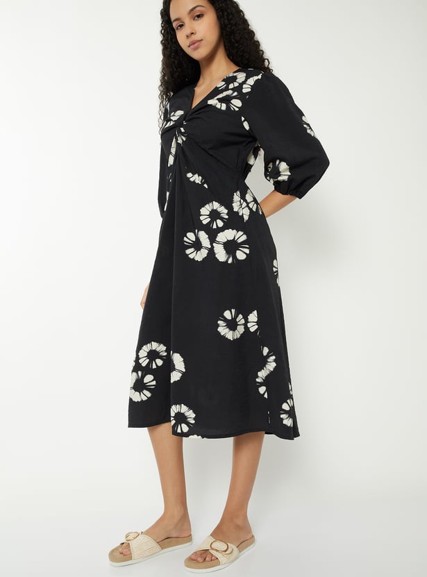 Women Printed A-line Dress