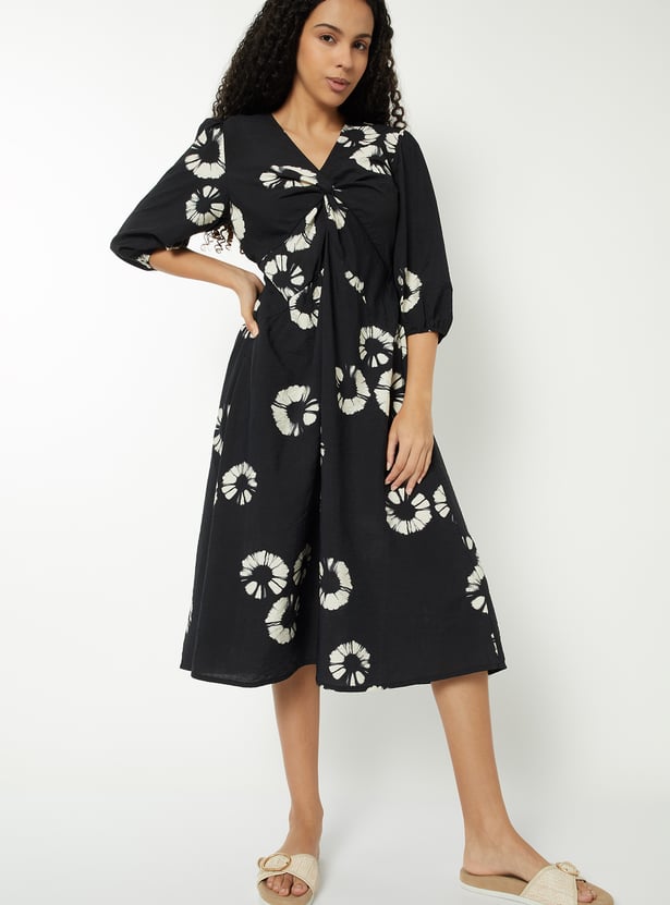 Women Printed A-line Dress