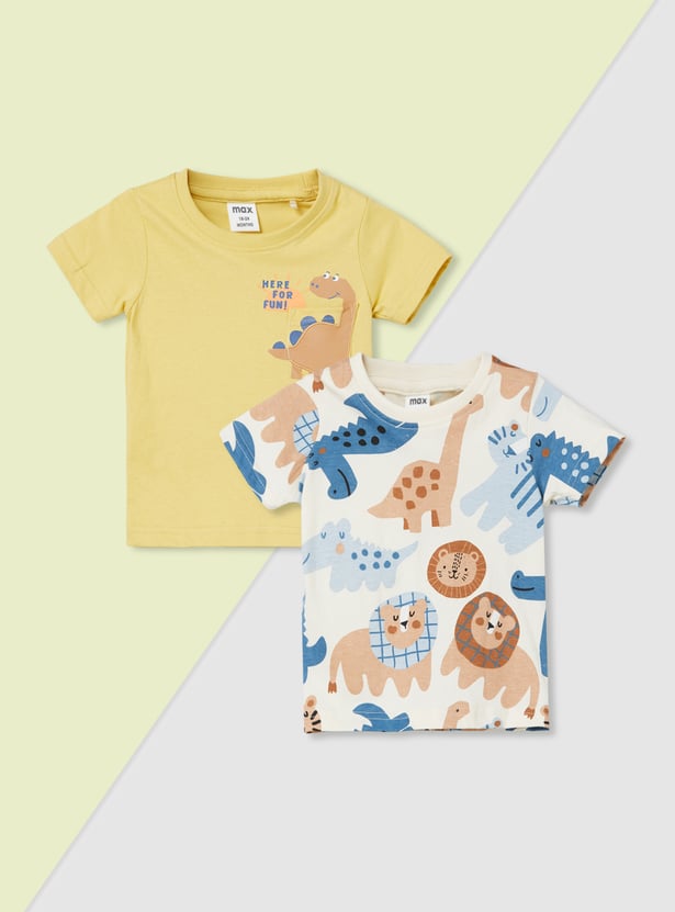 Boys Printed T-shirt - Pack of 2