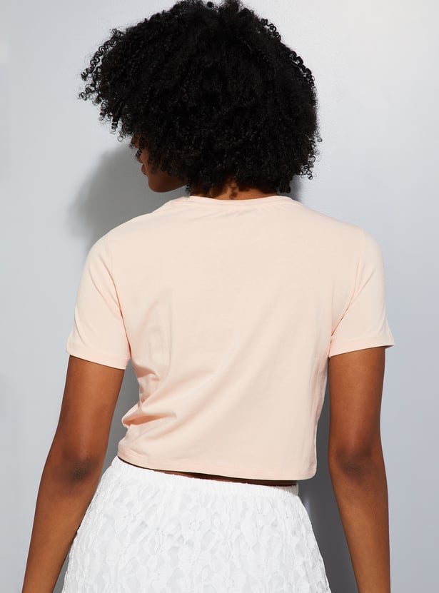 ALAYA F x URB_N Women Solid Crop Top
