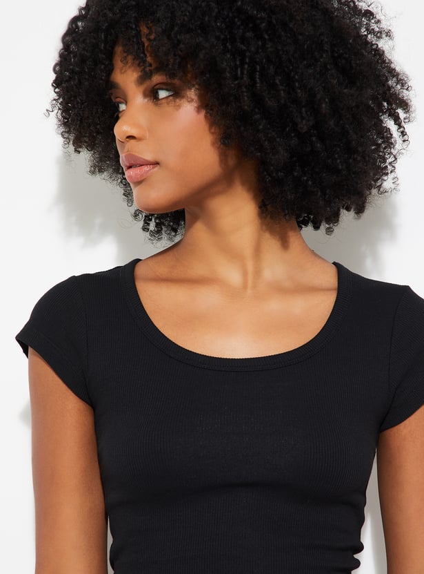 ALAYA F x URB_N Women Ribbed Crop Top