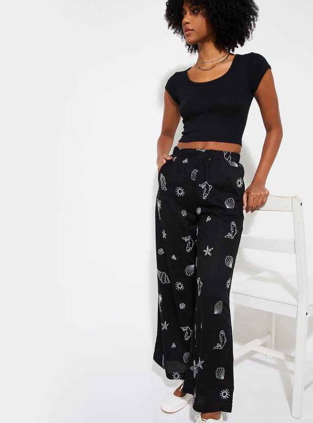ALAYA F x URB_N Women Ribbed Crop Top