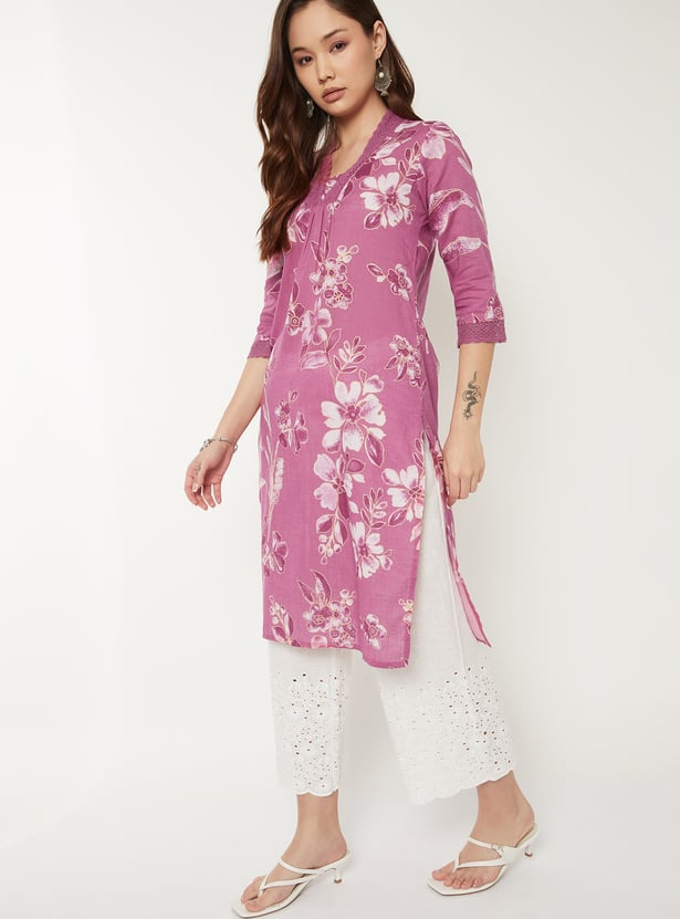 Women Printed Straight Kurta